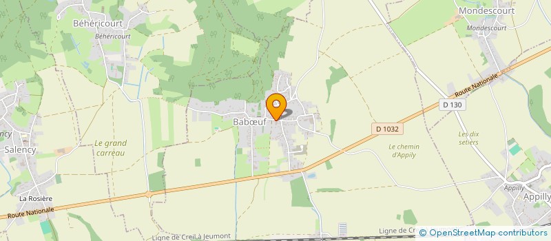 localisation de l'entreprise MONSIEUR LUDOVIC RAMELET  CAISNES