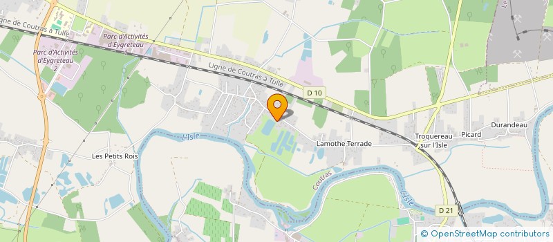 localisation de l'entreprise MONSIEUR LUDOVIC REITEGUI  COUTRAS