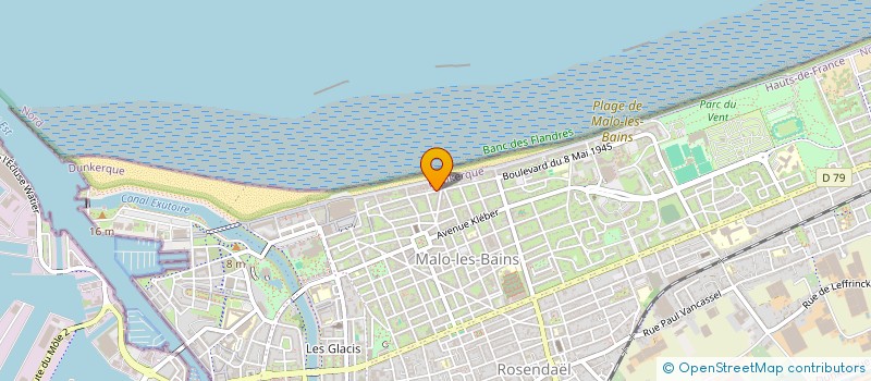 localisation de l'entreprise MONSIEUR LUDOVIC RENAUDIN  DUNKERQUE