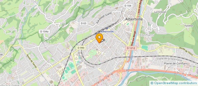 localisation de l'entreprise MONSIEUR LUDOVIC RESSANT  ALBERTVILLE