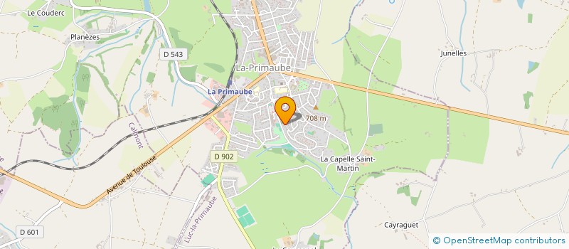 localisation de l'entreprise MONSIEUR LUDOVIC REY à LUC-LA-PRIMAUBE
