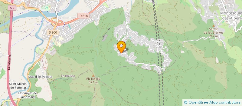 localisation de l'entreprise MONSIEUR LUDOVIC REY  LE BOULOU