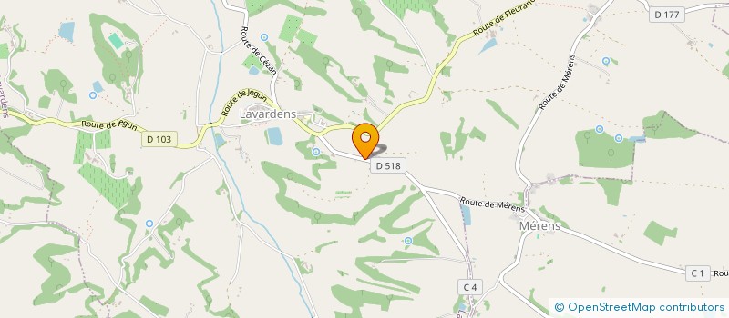 localisation de l'entreprise MONSIEUR LUDOVIC REY  LAVARDENS