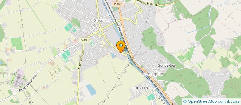 localisation de l'entreprise MONSIEUR LUDOVIC RICARD  GRISOLLES