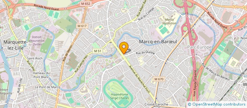localisation de l'entreprise MONSIEUR LUDOVIC RICHARD à MARCQ-EN-BARŒUL