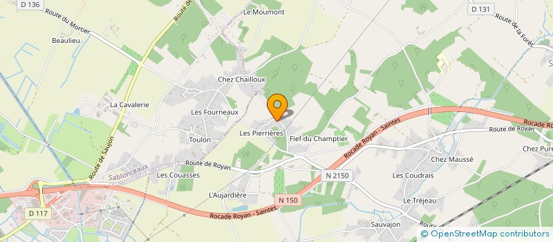 localisation de l'entreprise MONSIEUR LUDOVIC RICORDEAU  SAINT-PALAIS-SUR-MER