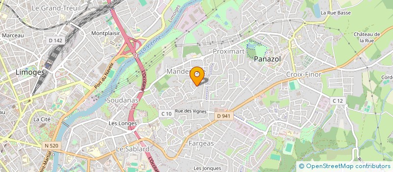 localisation de l'entreprise MONSIEUR LUDOVIC RIEGERT à PANAZOL