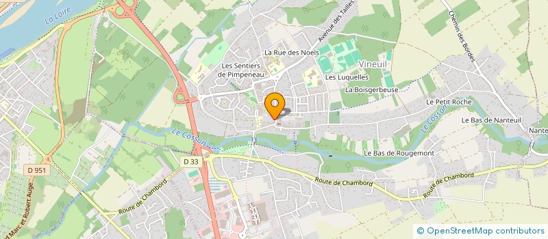 localisation de l'entreprise MONSIEUR LUDOVIC RIGAULT à VINEUIL