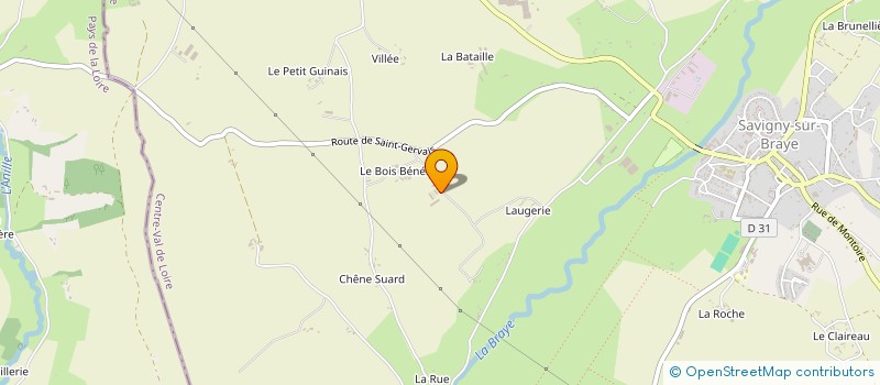 localisation de l'entreprise MONSIEUR LUDOVIC RIGOREAU à SAVIGNY SUR BRAYE
