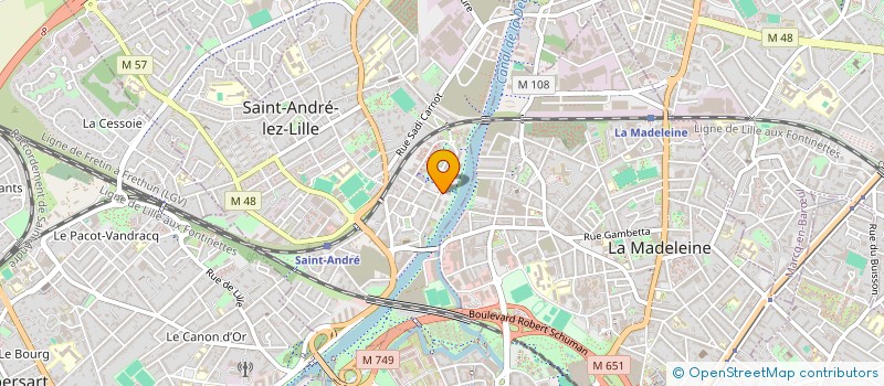 localisation de l'entreprise MONSIEUR LUDOVIC RIMAUX  SAINT-ANDRE-LEZ-LILLE