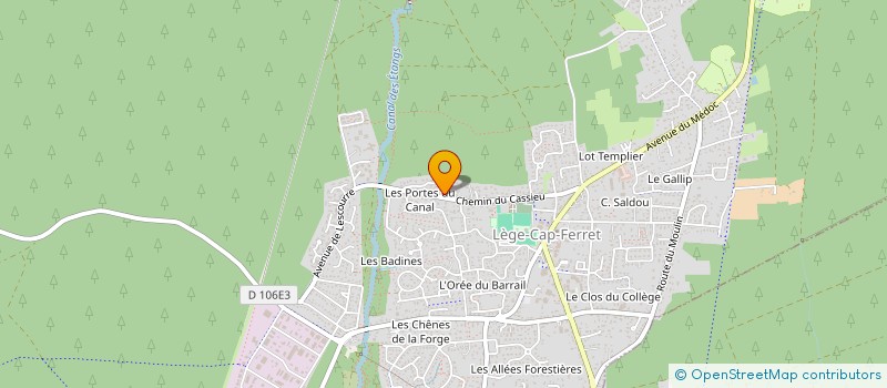 localisation de l'entreprise MONSIEUR LUDOVIC RINALDI  LEGE-CAP-FERRET