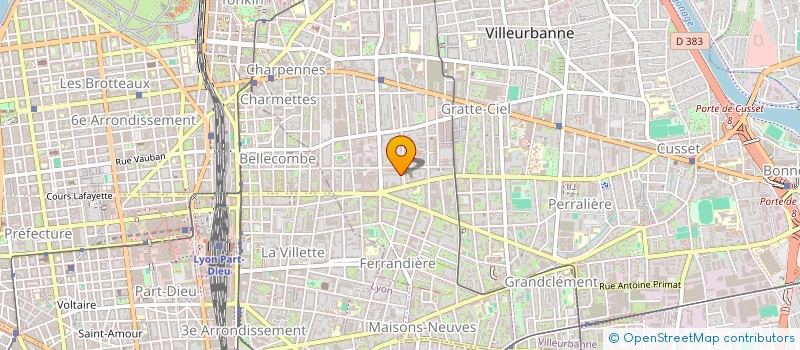 localisation de l'entreprise MONSIEUR LUDOVIC RIOUX  VILLEURBANNE