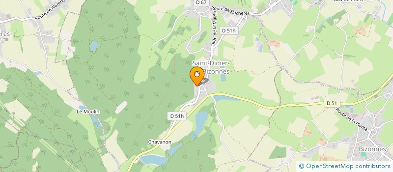localisation de l'entreprise MONSIEUR LUDOVIC ROBELLET  SAINT-DIDIER-DE-BIZONNES