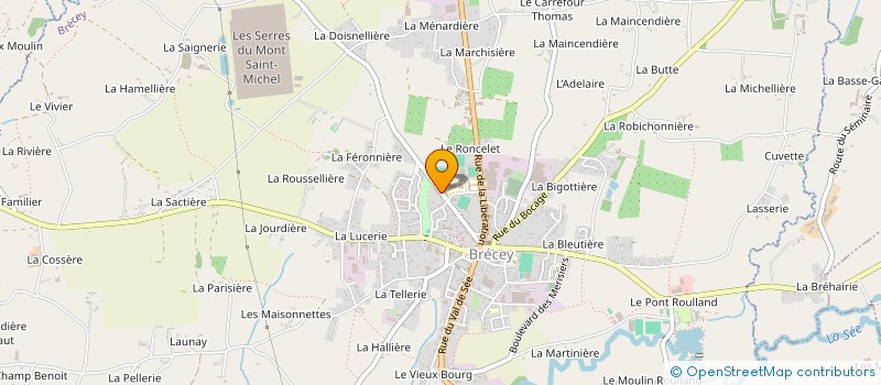 localisation de l'entreprise MONSIEUR LUDOVIC ROBERT  BRECEY