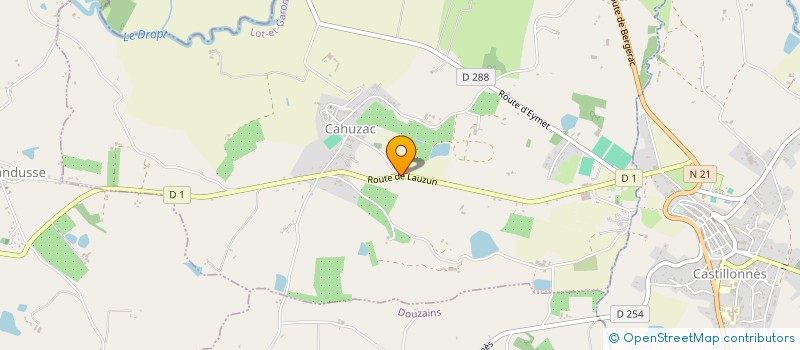 localisation de l'entreprise MONSIEUR LUDOVIC ROBERT  CAHUZAC