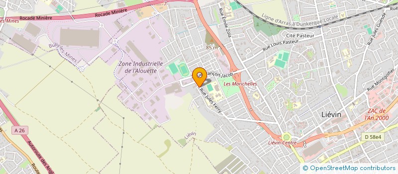 localisation de l'entreprise MONSIEUR LUDOVIC ROBLIN  LIEVIN