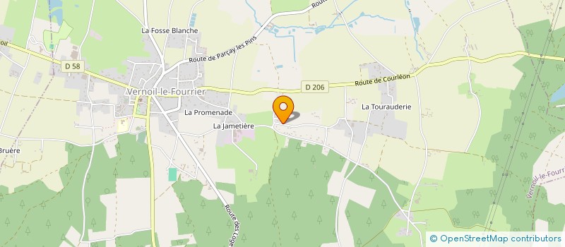 localisation de l'entreprise MONSIEUR LUDOVIC ROBORG  VERNOIL-LE-FOURRIER