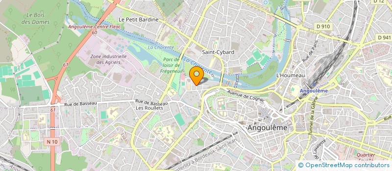 localisation de l'entreprise MONSIEUR LUDOVIC ROCHE à ANGOULEME