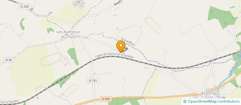 localisation de l'entreprise MONSIEUR LUDOVIC ROCHER à LES AUTHIEUX-DU-PUITS