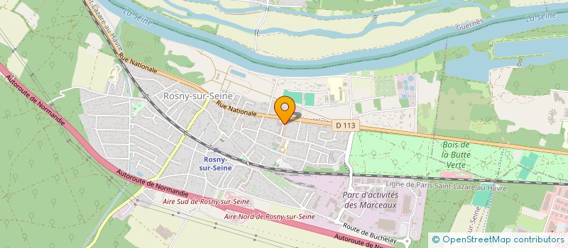 localisation de l'entreprise MONSIEUR LUDOVIC ROGER à ROSNY-SUR-SEINE