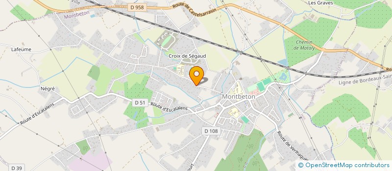 localisation de l'entreprise MONSIEUR LUDOVIC ROQUE  MONTBETON