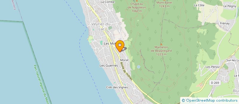 localisation de l'entreprise MONSIEUR LUDOVIC ROSANI  VEYRIER-DU-LAC