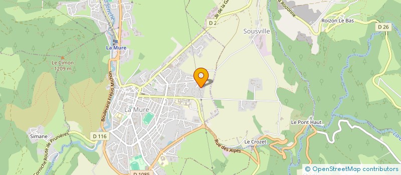 localisation de l'entreprise MONSIEUR LUDOVIC ROSIER à LA MURE