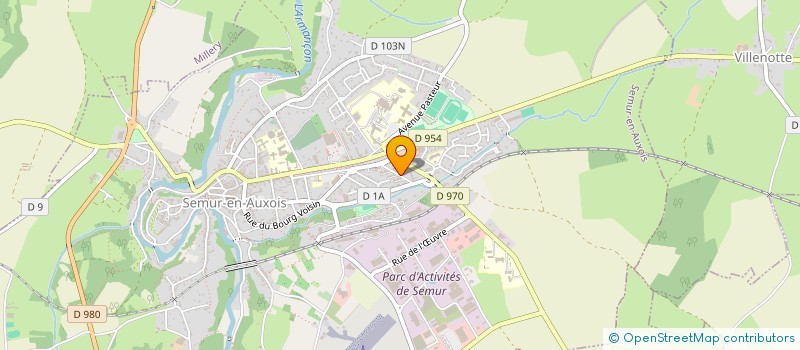 localisation de l'entreprise MONSIEUR LUDOVIC ROSSIGNOL  SEMUR-EN-AUXOIS