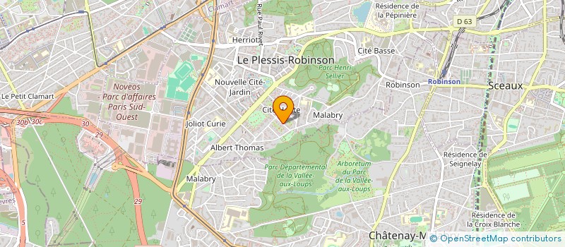 localisation de l'entreprise MONSIEUR LUDOVIC ROULOIS à LE PLESSIS-ROBINSON