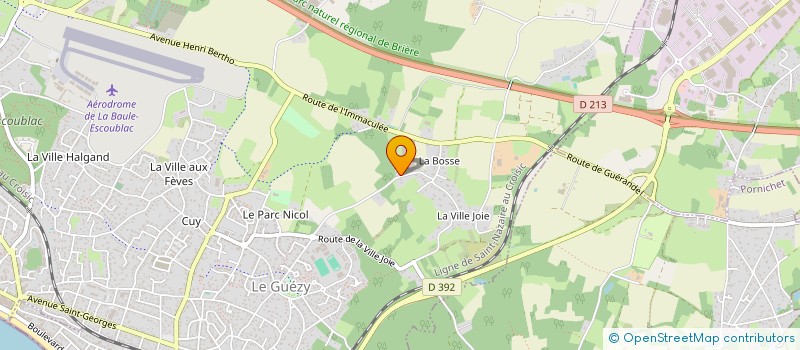 localisation de l'entreprise MONSIEUR LUDOVIC ROUSSEAU  LA BAULE-ESCOUBLAC