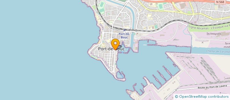 localisation de l'entreprise MONSIEUR LUDOVIC ROUSSELY  PORT-DE-BOUC