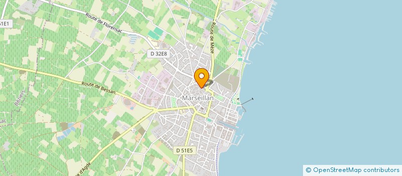 localisation de l'entreprise MONSIEUR LUDOVIC ROUSSILLE à MARSEILLAN