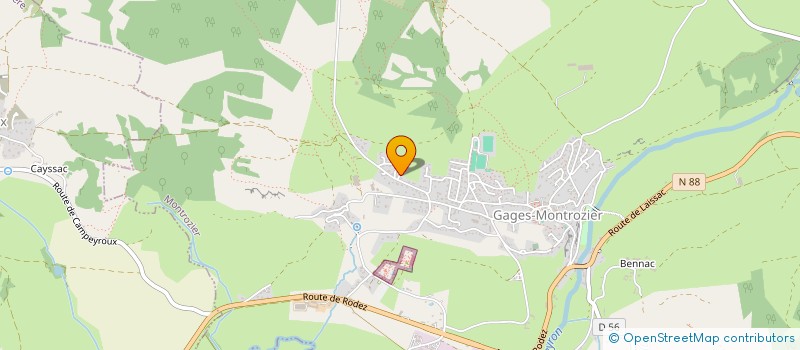 localisation de l'entreprise MONSIEUR LUDOVIC ROUVIER  AGEN D'AVEYRON