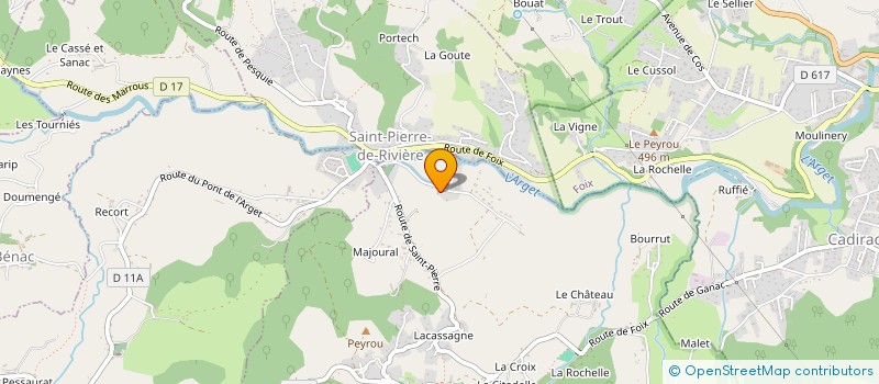 localisation de l'entreprise MONSIEUR LUDOVIC RUAUX à FERRIERES-SUR-ARIEGE
