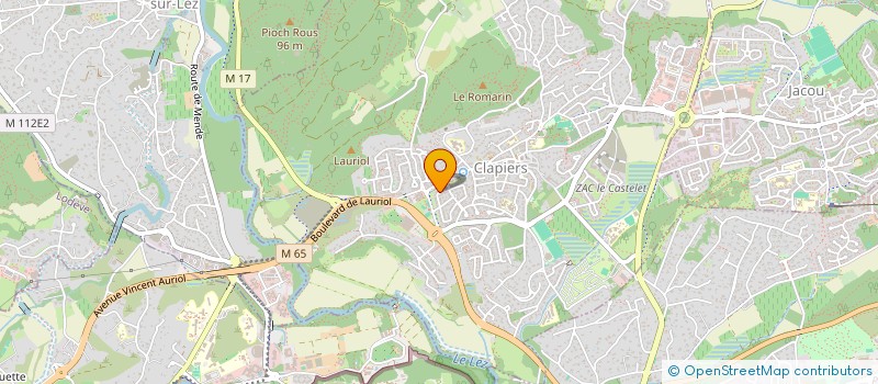 localisation de l'entreprise MONSIEUR LUDOVIC RUFF  CLAPIERS