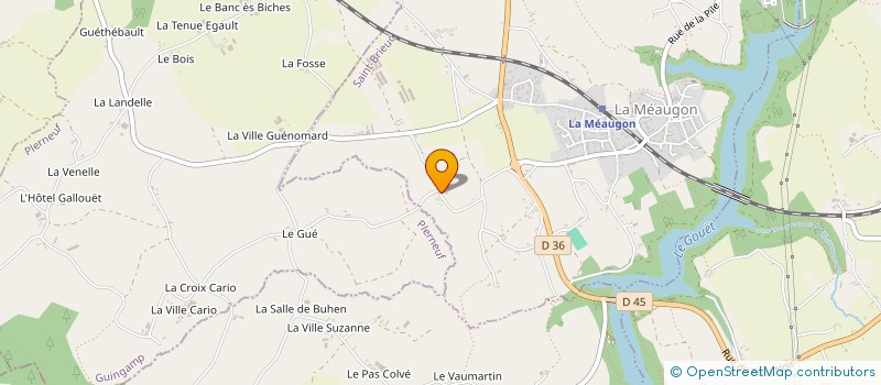 localisation de l'entreprise MONSIEUR LUDOVIC SAINT-CAST  LA MEAUGON