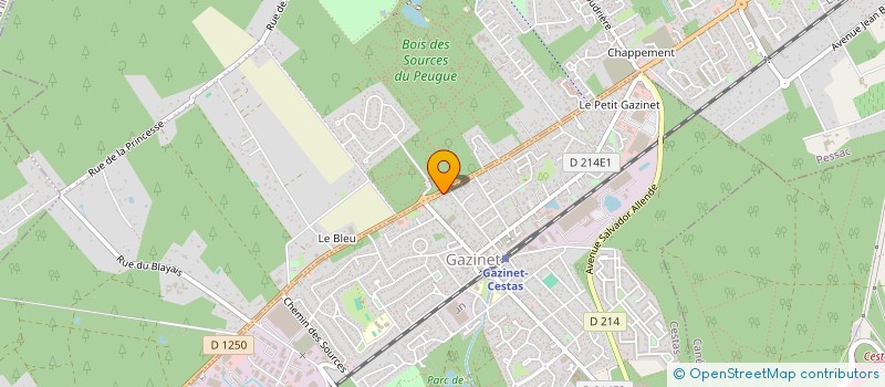 localisation de l'entreprise MONSIEUR LUDOVIC SANCEY  CESTAS