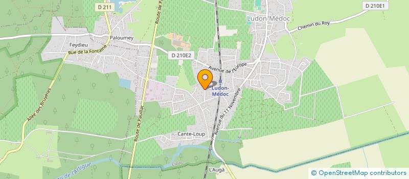 localisation de l'entreprise MONSIEUR LUDOVIC SANS  LUDON-MEDOC