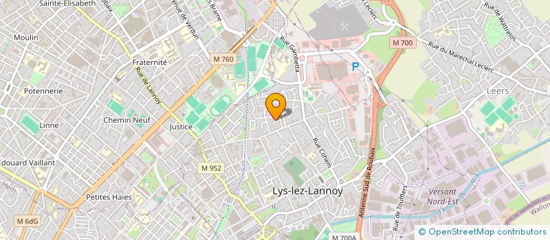 localisation de l'entreprise MONSIEUR LUDOVIC SANSIGAUD à LYS-LEZ-LANNOY