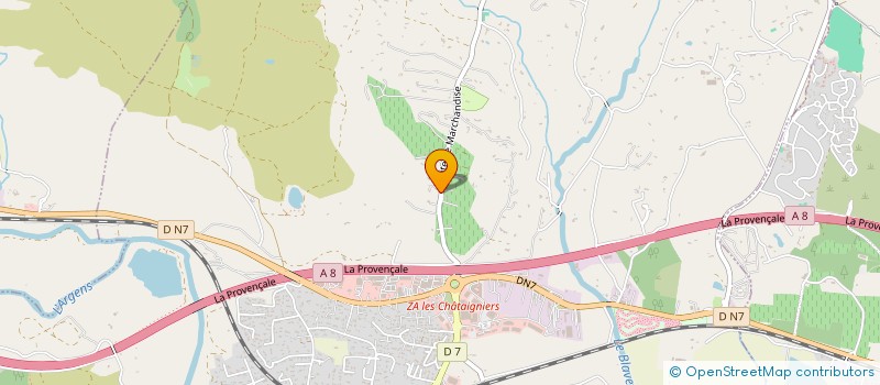 localisation de l'entreprise MONSIEUR LUDOVIC SANSONE  ROQUEBRUNE-SUR-ARGENS