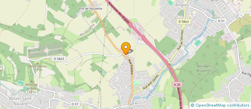 localisation de l'entreprise MONSIEUR LUDOVIC SANT  SOUCHEZ