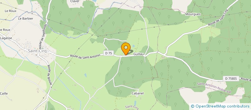 localisation de l'entreprise MONSIEUR LUDOVIC SANZ  SAINT-CIRQ