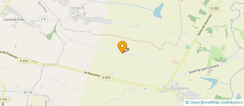 localisation de l'entreprise MONSIEUR LUDOVIC SARLABOU  URDENS