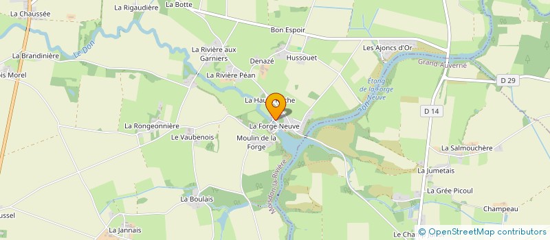 localisation de l'entreprise MONSIEUR LUDOVIC SARRAZIN à MOISDON-LA-RIVIERE