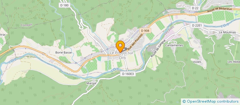 localisation de l'entreprise MONSIEUR LUDOVIC SARREMEJEANNE  LE POUJOL-SUR-ORB