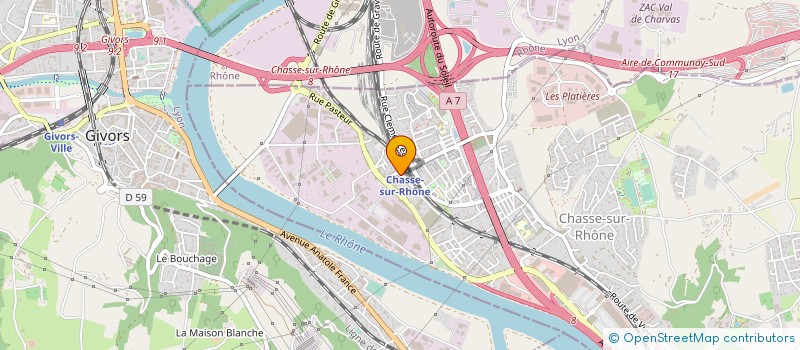 localisation de l'entreprise MONSIEUR LUDOVIC SAUGNIER à CHASSE-SUR-RHONE