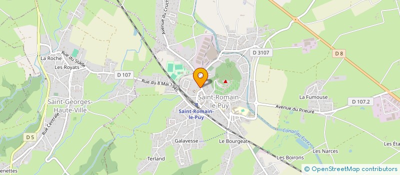 localisation de l'entreprise MONSIEUR LUDOVIC SAULNIER à SAINT-ROMAIN-LE-PUY