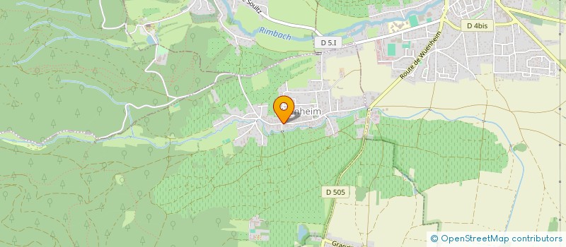 localisation de l'entreprise MONSIEUR LUDOVIC SAUTER  WUENHEIM