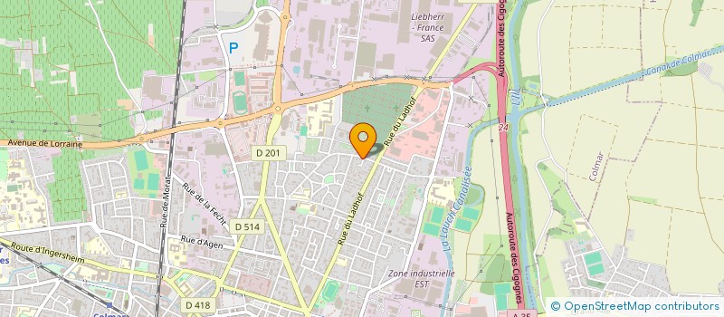 localisation de l'entreprise MONSIEUR LUDOVIC SCHMITT  COLMAR