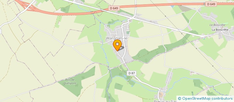 localisation de l'entreprise MONSIEUR LUDOVIC SEGUIN à WARGNIES-LE-PETIT